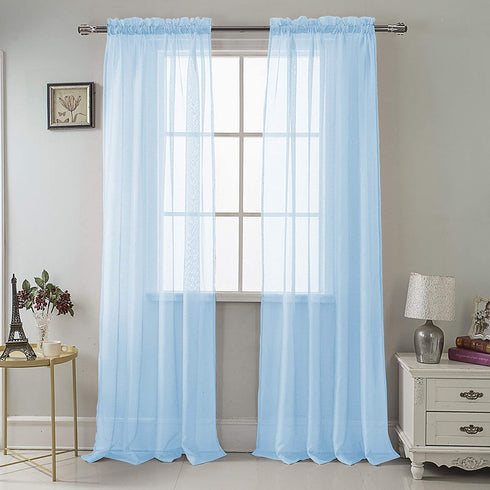 Adore the Decor™ Sheer Rod Pocket 54 x 84in. Single Curtain Panel